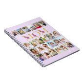 Carnet Maman Lettres Florales d'or 24 Collage photo verti (Côté Droit)