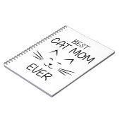 Carnet Maman - Meilleure maman de chat (Côté gauche)