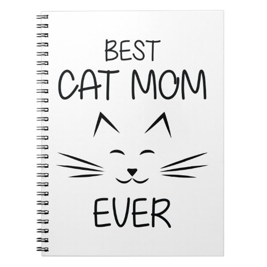 Carnet Maman - Meilleure maman de chat (Devant)