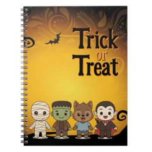 Carnet Maman mignonne, Frankenstein, Dracula, loup-garou