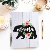 Carnet Maman Ours Floral Rustique