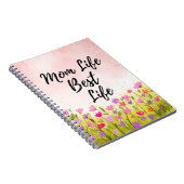 Carnet Maman Vie Meilleure Vie Florale (Côté Droit)