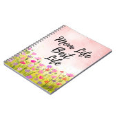 Carnet Maman Vie Meilleure Vie Florale (Côté gauche)