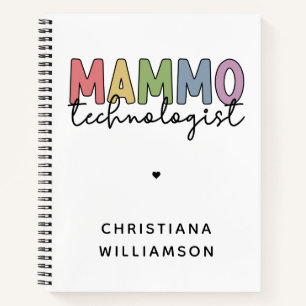 Carnet Mammo Technologue Personnalisé Mammographie Cadeau