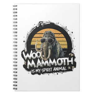 Carnet Mammouth Woo est mon animal spirituel Art