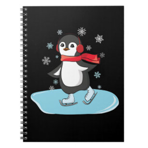 Carnet Manchot de patinage sur glace