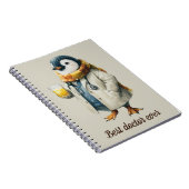 Carnet Manchot d'hiver personnalisé “Meilleur médecin de (Côté Droit)