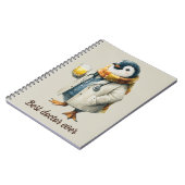 Carnet Manchot d'hiver personnalisé “Meilleur médecin de (Côté gauche)