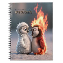 Manchot drôle de feu et de glace 