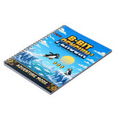 Carnet Manchot, Pixel Art Rétro 8 Bits (Côté gauche)