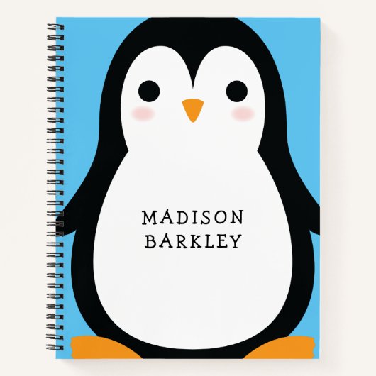 Carnet Manchots Enfants Mignons (Devant)