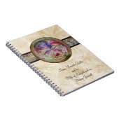 Carnet Mandala abstrait de bulle avec le ruban (Côté Droit)