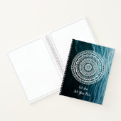 Carnet Mandala Blanc Laissez la mer vous libérer (Intérieur)