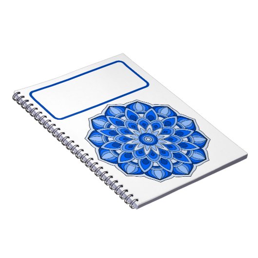 Carnet Mandala bleu (Côté Droit)