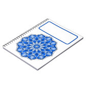 Carnet Mandala bleu (Côté gauche)