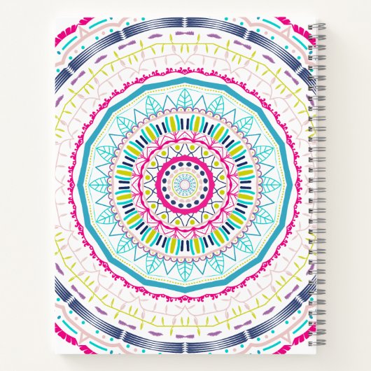Carnet mandala coloré (Dos)