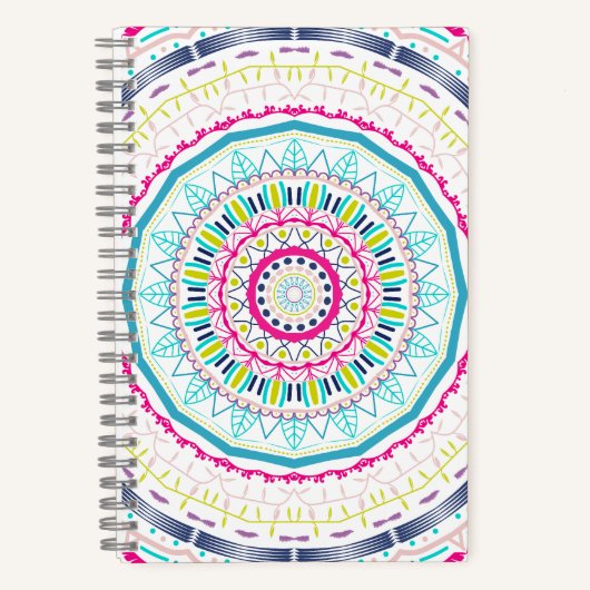 Carnet mandala coloré (Recto)