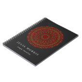 Carnet Mandala coloré de fleur (Côté gauche)
