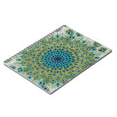 Carnet Mandala coloré de paon masculin (Côté gauche)