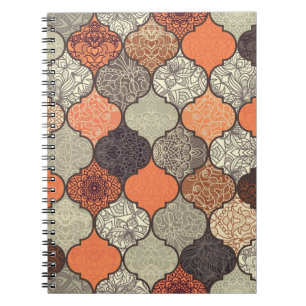 Carnet Mandala coloré : Patchwork Islamique Sans Seamless