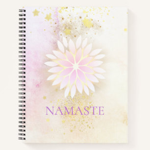 Carnet *~* Mandala Dahlia Pastel Lavender Peach AP2