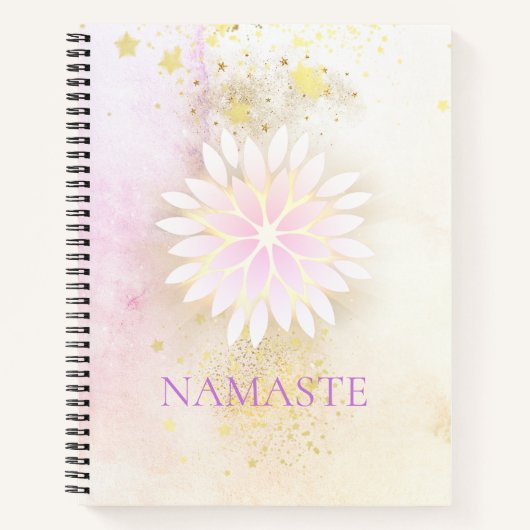 Carnet *~* Mandala Dahlia Pastel Lavender Peach AP2 (Devant)