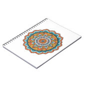 Carnet mandala de diverses couleurs (Côté gauche)