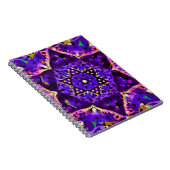 Carnet Mandala de fleur d'étoile dans le pourpre (Côté Droit)