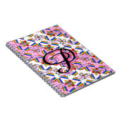 Carnet Mandala de la fierté à monogramme arc-en-ciel - Gé (Côté Droit)