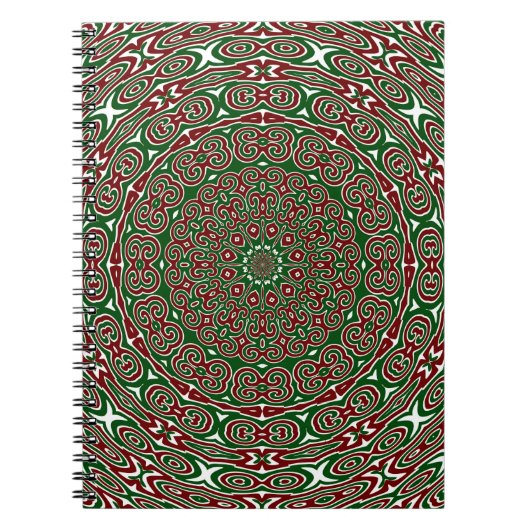 Carnet Mandala de Noël ornemental (Devant)