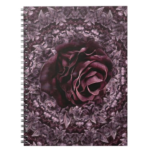 Carnet Mandala de rose  (Devant)