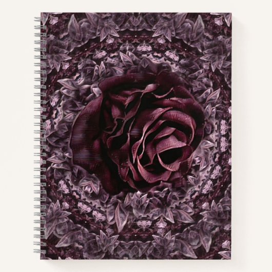 Carnet Mandala de rose  (Devant)