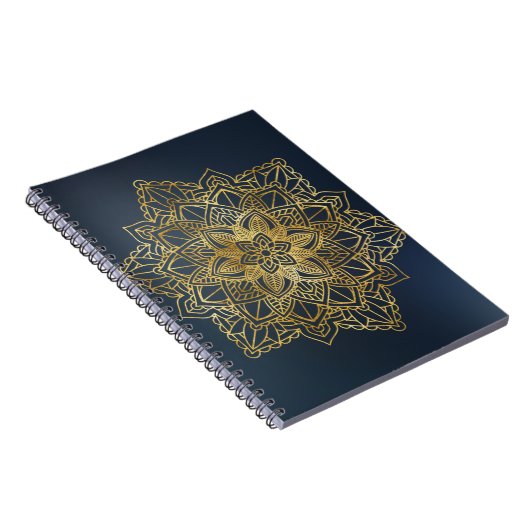 Carnet Mandala d'or (Côté Droit)