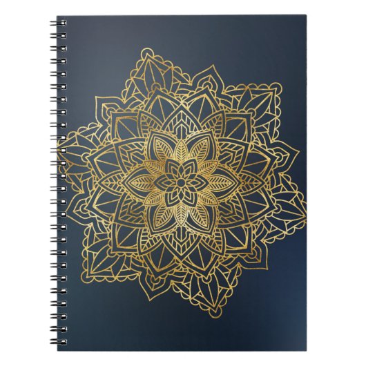 Carnet Mandala d'or (Devant)