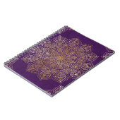 Carnet Mandala d'or (Côté gauche)