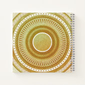 Carnet Mandala d'or et de paillettes (Dos)