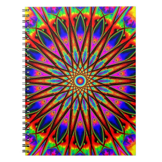 Carnet Mandala du monde d'arc-en-ciel (Devant)