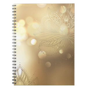 Carnet Mandala éclat doré