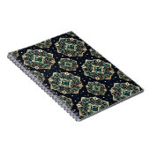 Carnet Mandala émeraude dorée (Côté Droit)