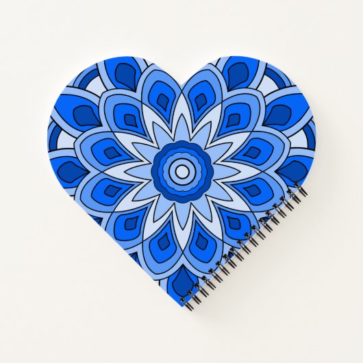 Carnet Mandala en bleu (Dos)