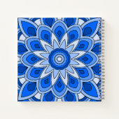Carnet Mandala en bleu (Dos)