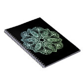 Carnet Mandala Exotic Tribal Green Gradient (Côté Droit)