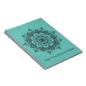 Carnet Mandala fait sur commande de fleur de henné de (Côté Droit)