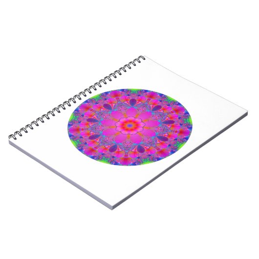 Carnet Mandala Fleur Rose (Côté gauche)