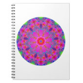 Carnet Mandala Fleur Rose (Devant)