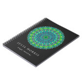Carnet Mandala fleuri floral (Côté gauche)
