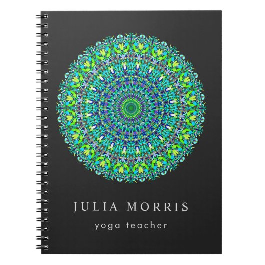 Carnet Mandala fleuri floral (Devant)