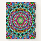 Carnet Mandala floral coloré (Dos)