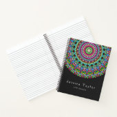 Carnet Mandala floral coloré (Intérieur)