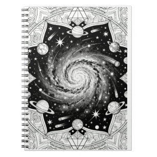 Carnet Mandala Galaxie Céleste Art de l'Espace Cosmique